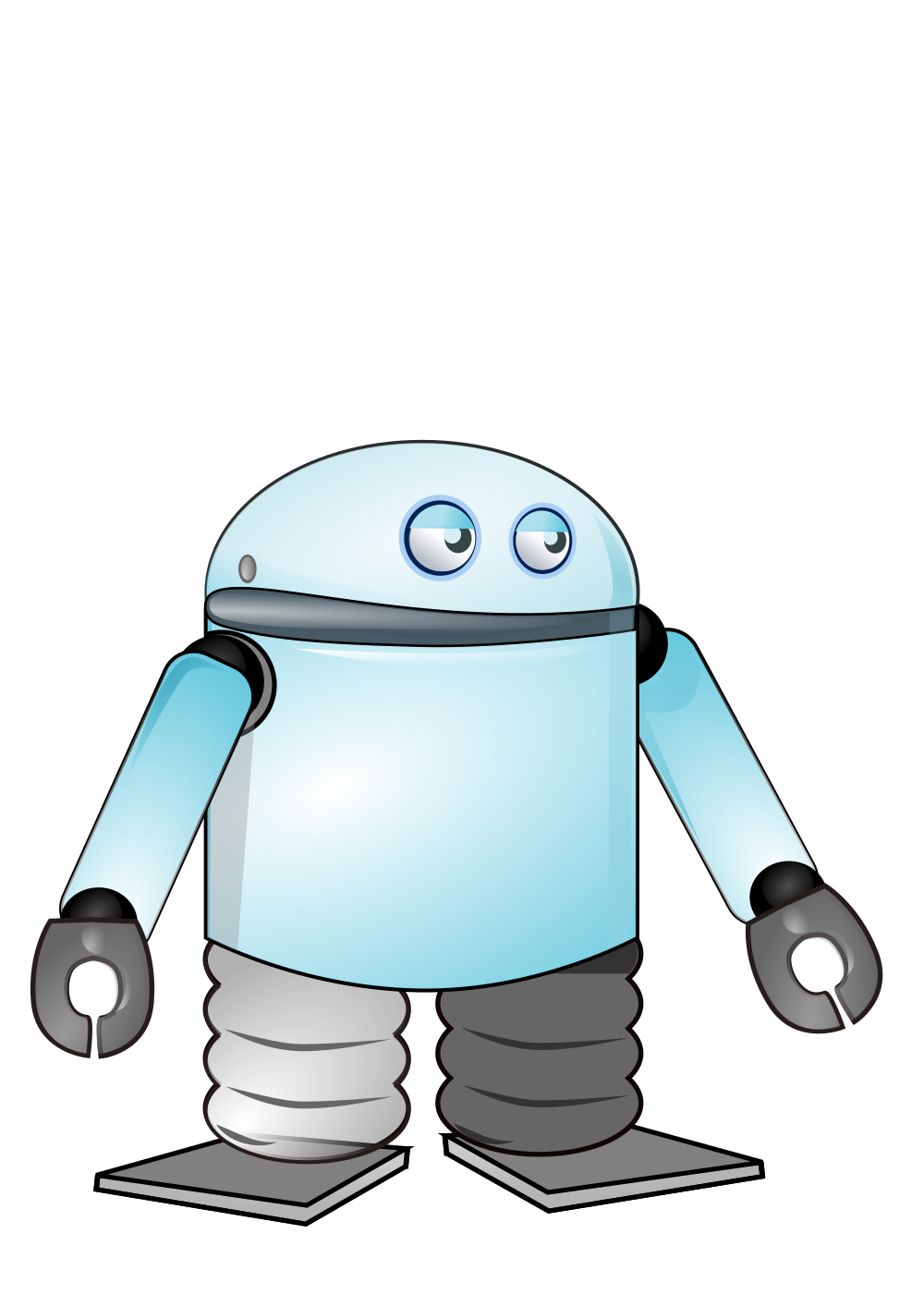 Onlinelabels Clip Art Cartoon Robot